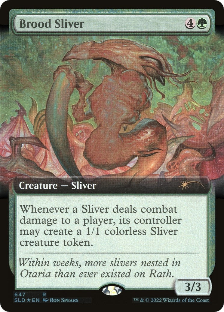Image for Brood Sliver (Extended Art) (647) (SLD) - Magic: The Gathering
