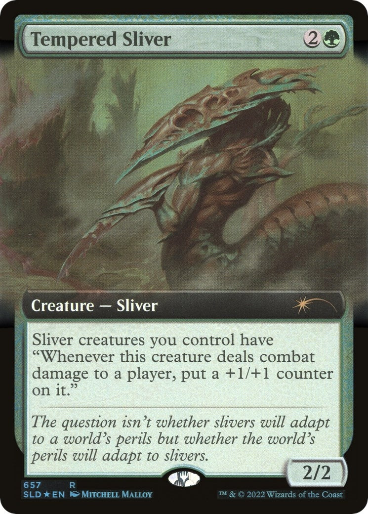 Image for Tempered Sliver (Extended Art) (657) (SLD) - Magic: The Gathering