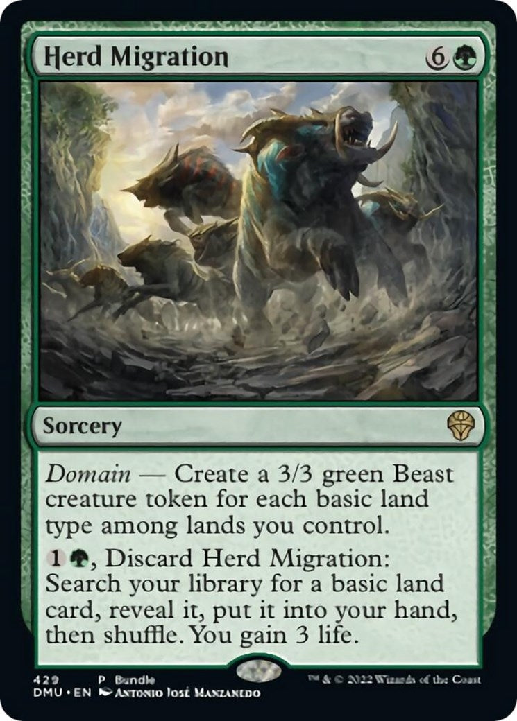 Image for Herd Migration (DMU Bundle) (429) (UMP) - Magic: The Gathering