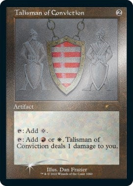 Image for Talisman of Conviction (Retro Frame) (Foil Etched) (1060) (SLD) - Magic: The Gathering