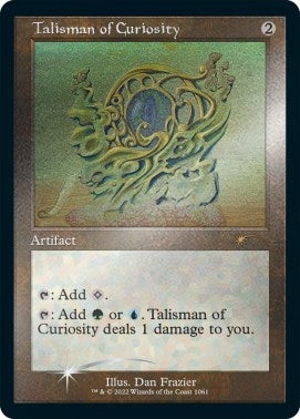 Image for Talisman of Curiosity (Retro Frame) (Foil Etched) (1061) (SLD) - Magic: The Gathering