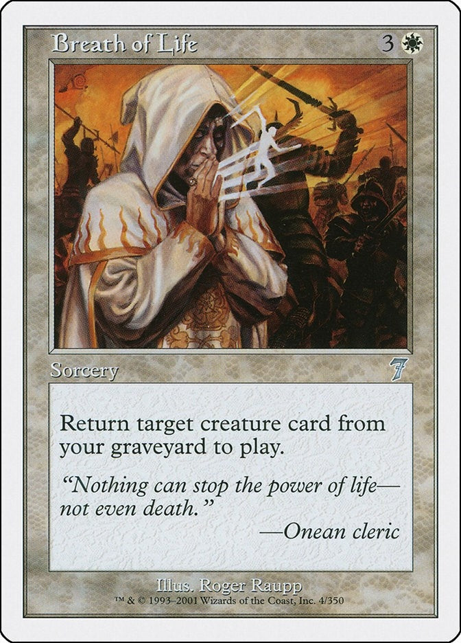 Image for Breath of Life (4) (7ED) - Magic: The Gathering