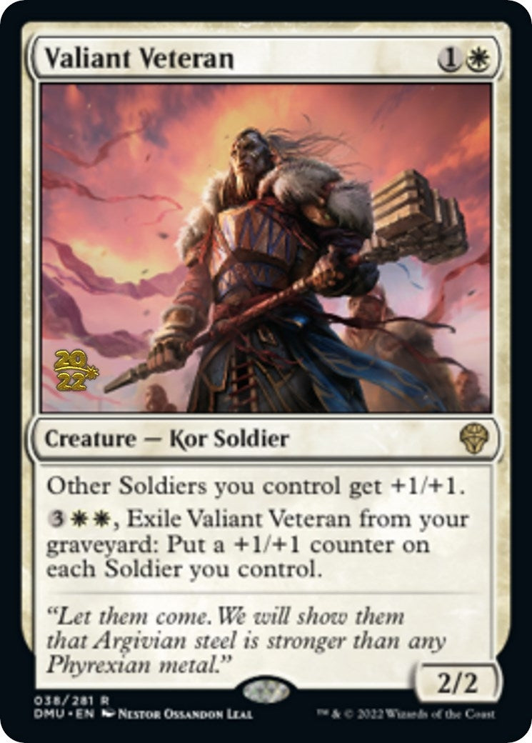 Image for Valiant Veteran (38) (PRE) - Magic: The Gathering