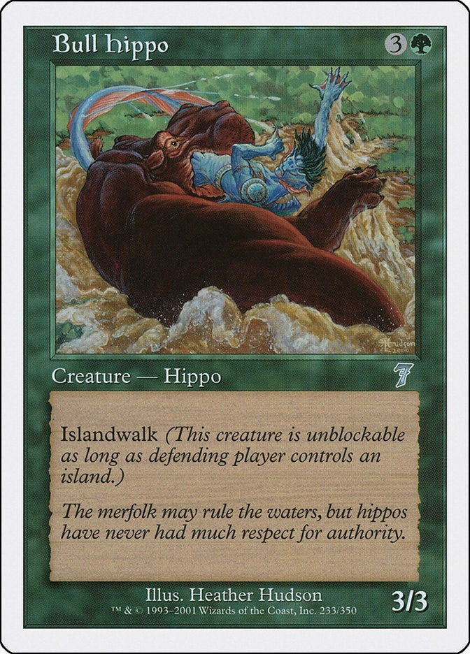 Image for Bull Hippo (233) (7ED) - Magic: The Gathering