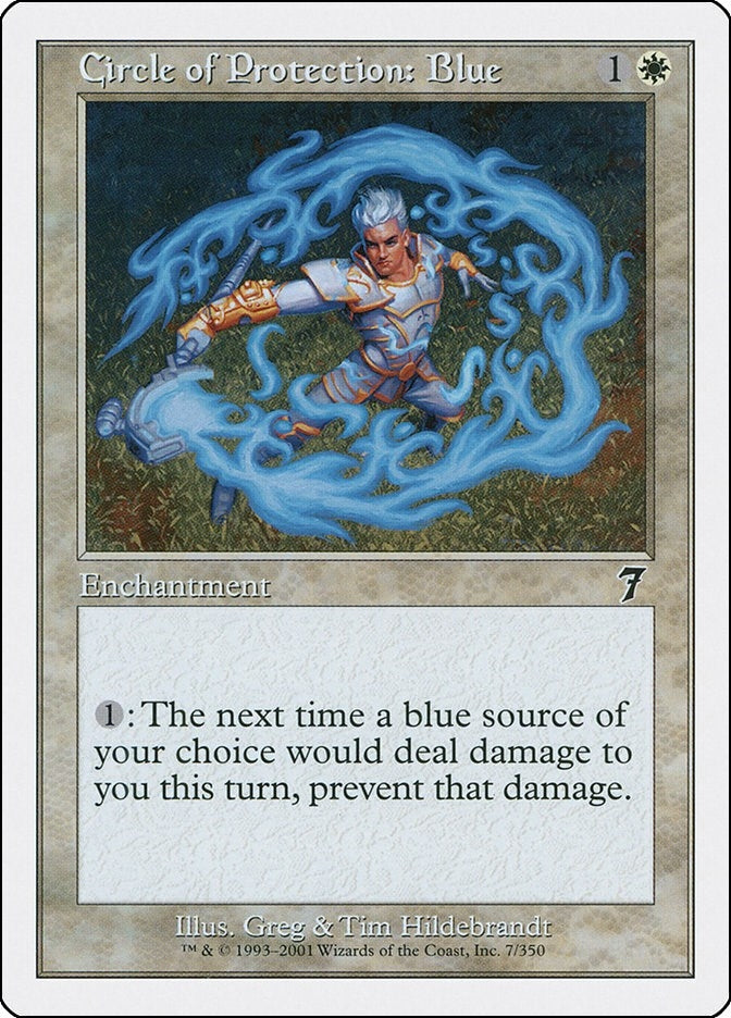 Image for Circle of Protection: Blue (7) (7ED) - Magic: The Gathering