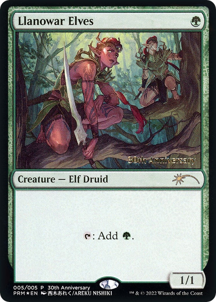 Llanowar Elves (5) (30A-P)