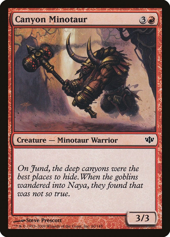 Image for Canyon Minotaur (60) (CON) - Magic: The Gathering