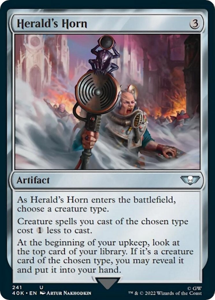 Image for Herald's Horn (Surge Foil) (241) (40K) - Magic: The Gathering