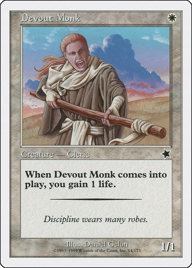 Image for Devout Monk (14) (S99) - Magic: The Gathering