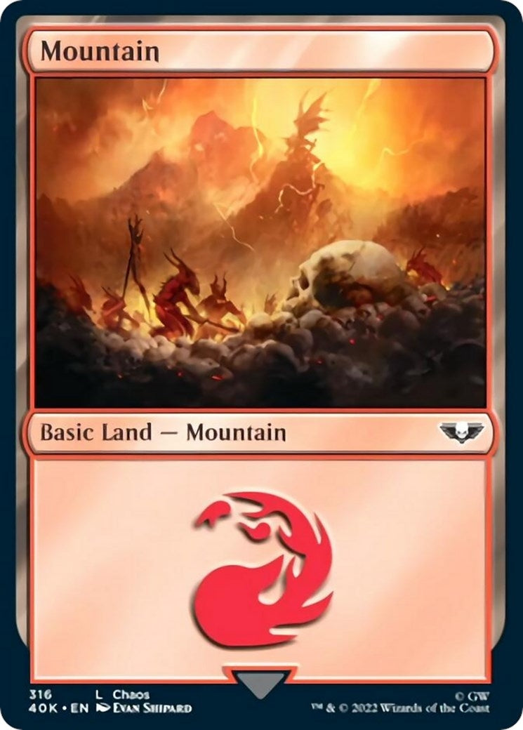 Image for Mountain (316) (316) (40K) - Magic: The Gathering