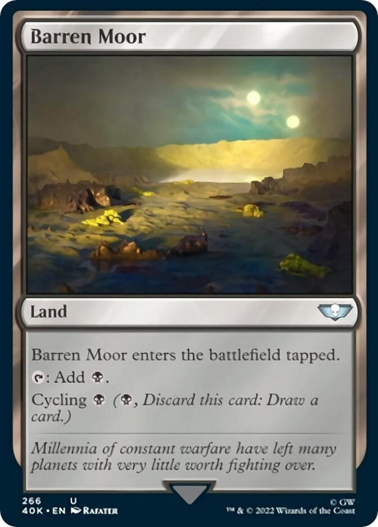 Image for Barren Moor (Surge Foil) (266) (40K) - Magic: The Gathering