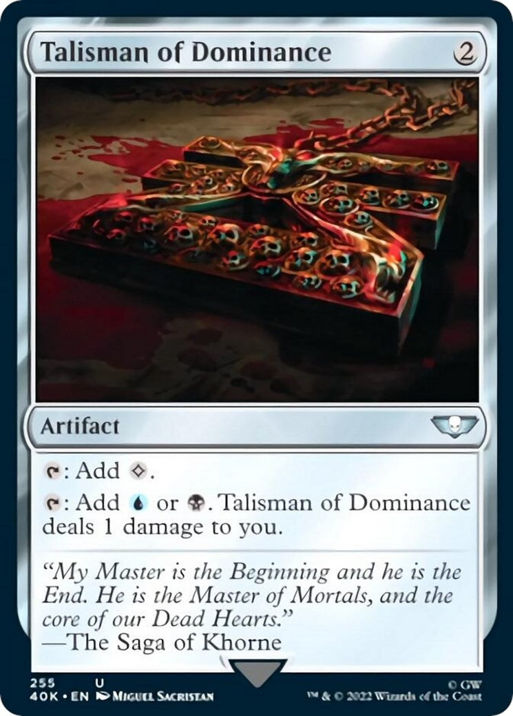 Image for Talisman of Dominance (255) (255) (40K) - Magic: The Gathering