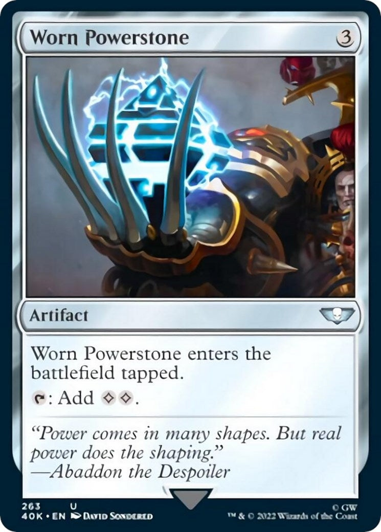 Image for Worn Powerstone (Surge Foil) (263) (40K) - Magic: The Gathering
