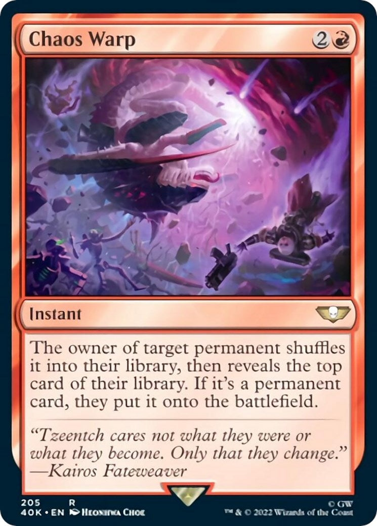 Image for Chaos Warp (205) (40K) - Magic: The Gathering