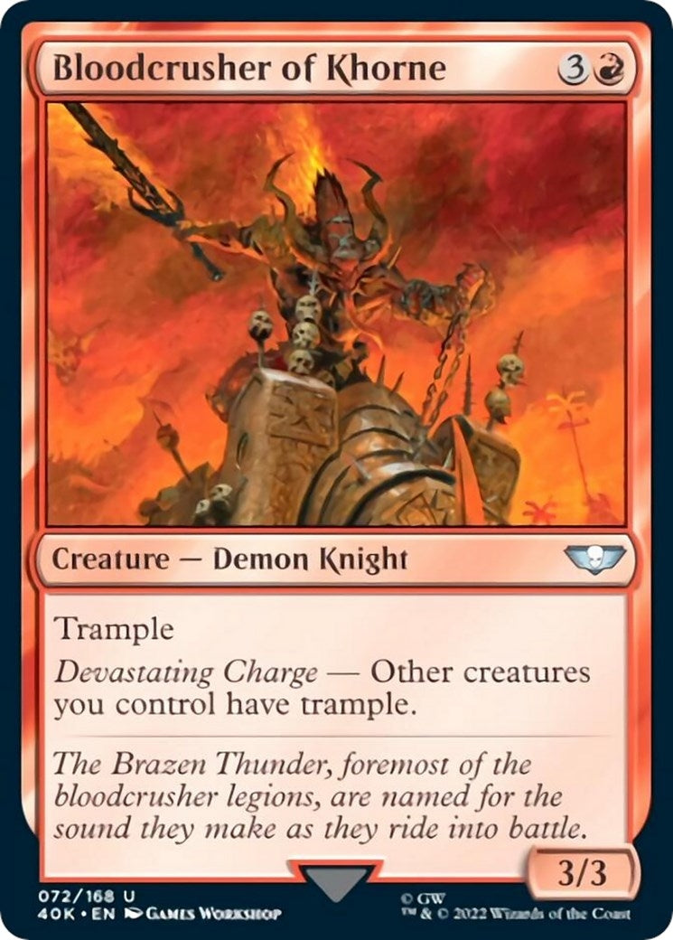 Image for Bloodcrusher of Khorne (72) (40K) - Magic: The Gathering