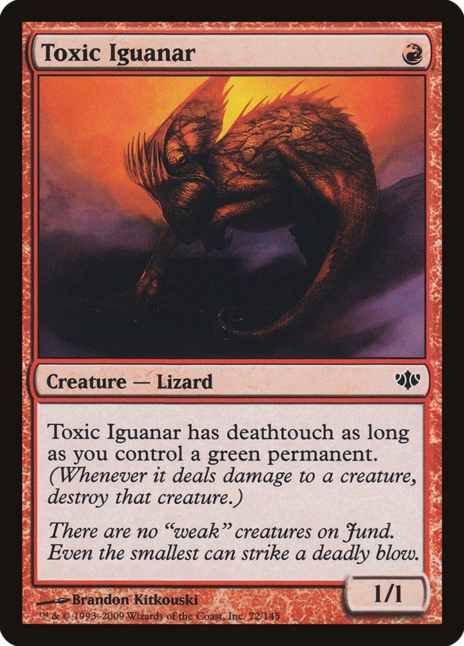 Image for Toxic Iguanar (72) (CON) - Magic: The Gathering