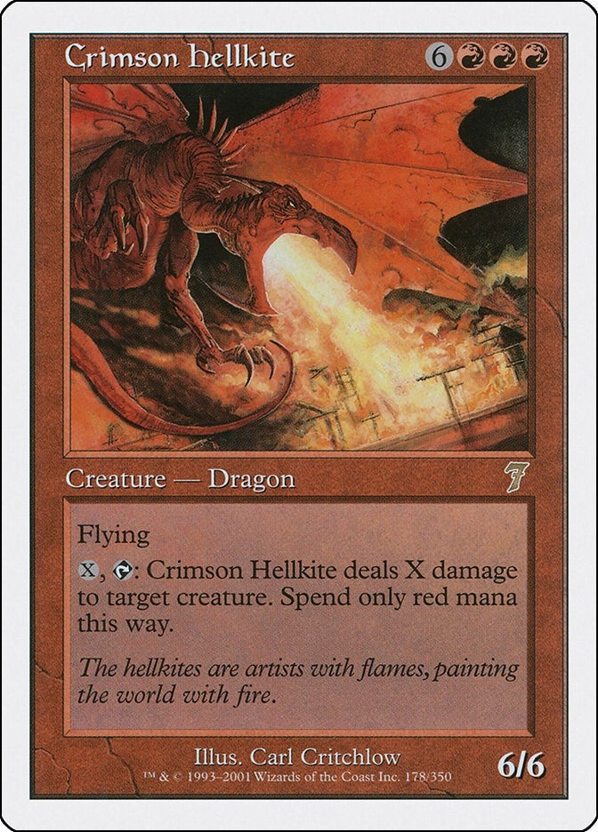 Image for Crimson Hellkite (178) (7ED) - Magic: The Gathering