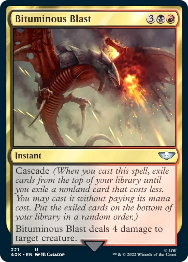 Image for Bituminous Blast (Surge Foil) (221) (40K) - Magic: The Gathering