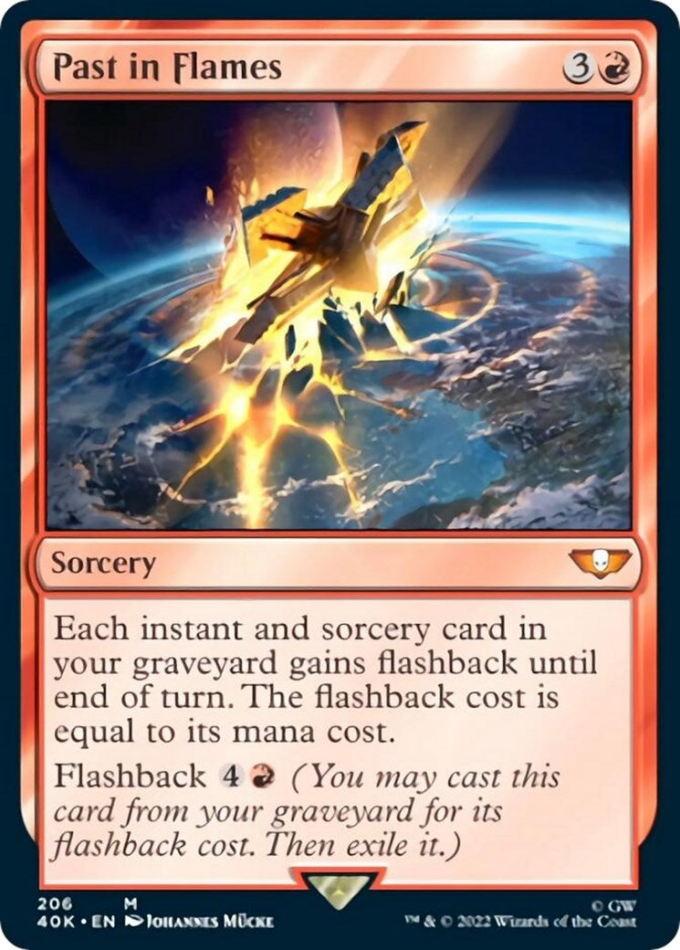 Image for Past in Flames (Surge Foil) (206) (40K) - Magic: The Gathering