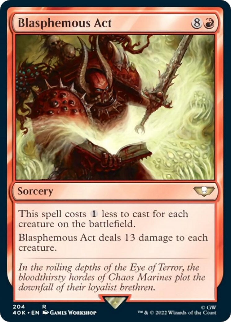 Image for Blasphemous Act (Surge Foil) (204) (40K) - Magic: The Gathering