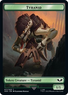 Image for Tyranid (017) // Tyranid Warrior Double-Sided Token (17 // 19) (40K) - Magic: The Gathering