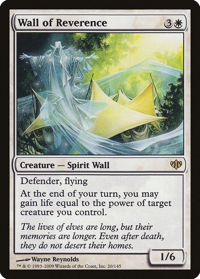 Image for Wall of Reverence (20) (CON) - Magic: The Gathering