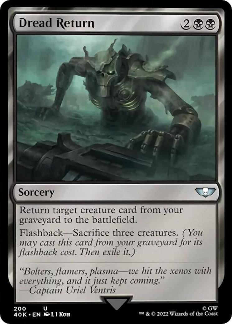Image for Dread Return (200) (40K) - Magic: The Gathering