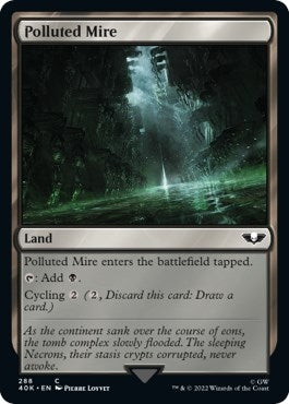 Image for Polluted Mire (288) (40K) - Magic: The Gathering