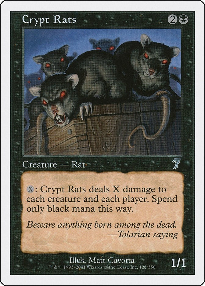 Image for Crypt Rats (125) (7ED) - Magic: The Gathering