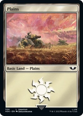 Image for Plains (306) (Surge Foil) (306) (40K) - Magic: The Gathering