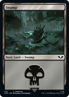Image for Swamp (314) (Surge Foil) (314) (40K) - Magic: The Gathering