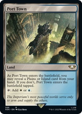 Image for Port Town (Surge Foil) (289) (40K) - Magic: The Gathering