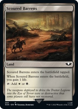 Image for Scoured Barrens (Surge Foil) (293) (40K) - Magic: The Gathering