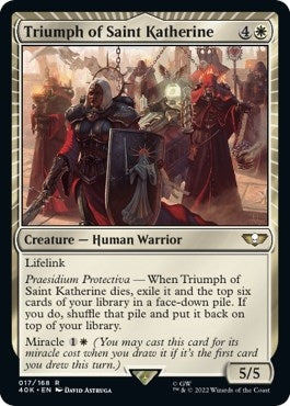 Image for Triumph of Saint Katherine (Surge Foil) (17) (40K) - Magic: The Gathering