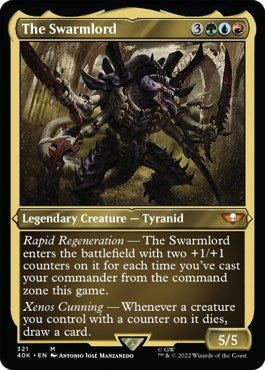 Image for The Swarmlord (Display Commander) (Foil Etched) - Thick Stock (321) (40K) - Magic: The Gathering