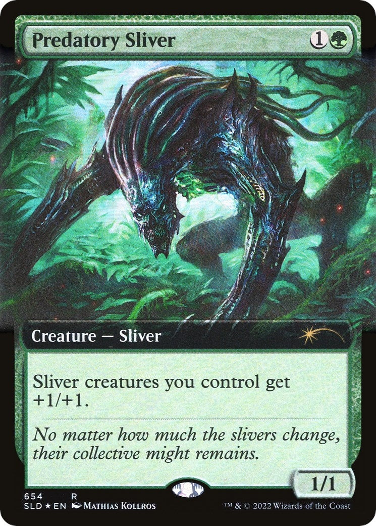 Image for Predatory Sliver (Extended Art) (654) (SLD) - Magic: The Gathering