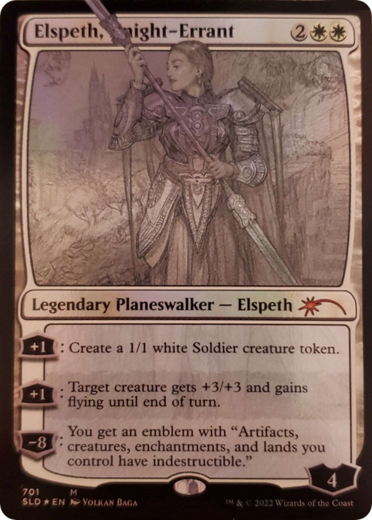 Image for Elspeth, Knight-Errant (Sketch Showcase) (701) (SLD) - Magic: The Gathering