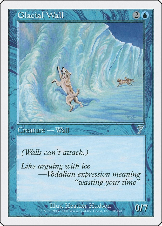 Image for Glacial Wall (78) (7ED) - Magic: The Gathering