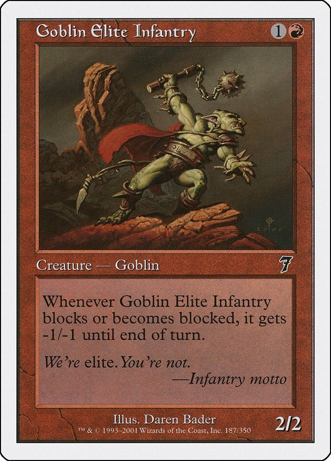 Image for Goblin Elite Infantry (187) (7ED) - Magic: The Gathering
