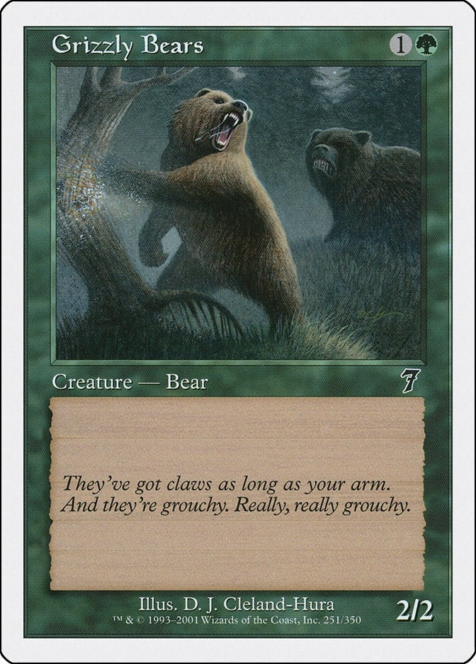 Image for Grizzly Bears (251) (7ED) - Magic: The Gathering