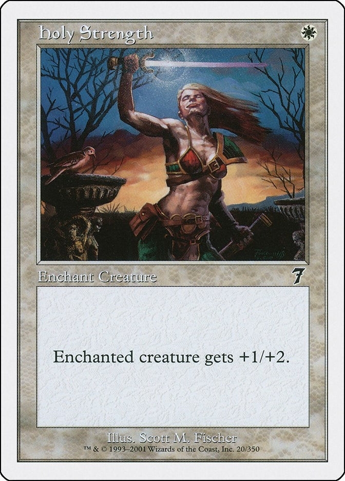 Image for Holy Strength (20) (7ED) - Magic: The Gathering