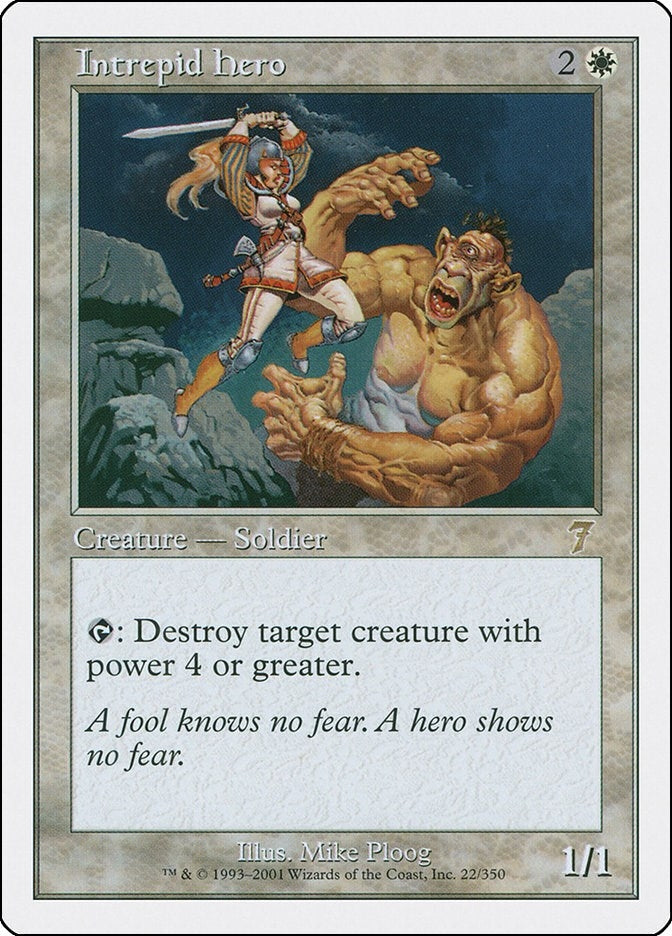 Image for Intrepid Hero (22) (7ED) - Magic: The Gathering