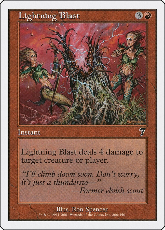Image for Lightning Blast (200) (7ED) - Magic: The Gathering