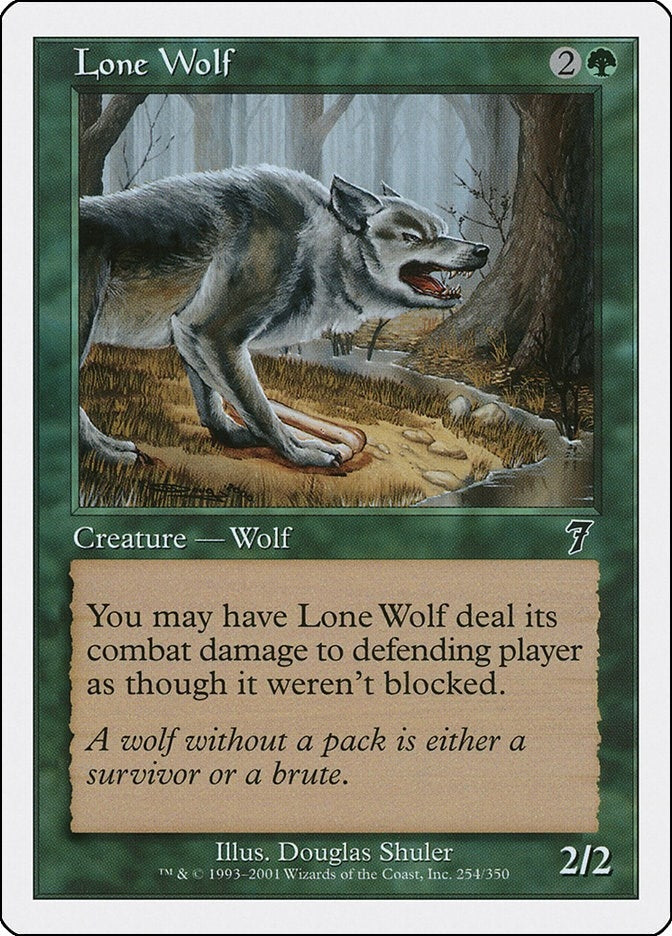 Image for Lone Wolf (254) (7ED) - Magic: The Gathering