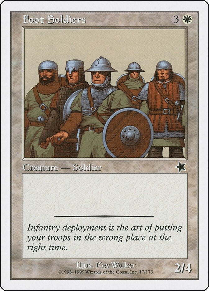 Image for Foot Soldiers (17) (S99) - Magic: The Gathering