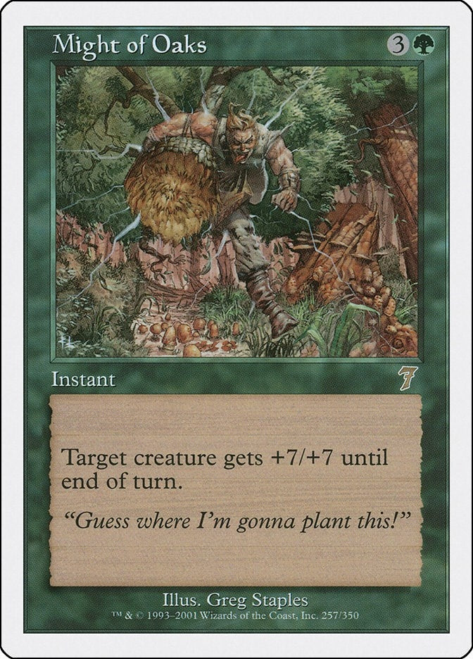 Image for Might of Oaks (257) (7ED) - Magic: The Gathering