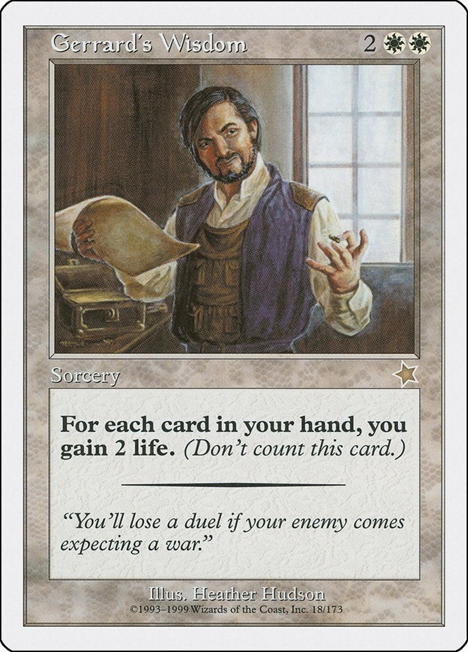 Image for Gerrard's Wisdom (18) (S99) - Magic: The Gathering