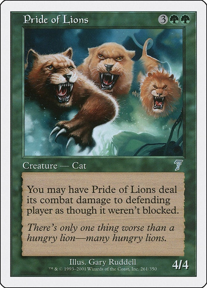 Image for Pride of Lions (261) (7ED) - Magic: The Gathering