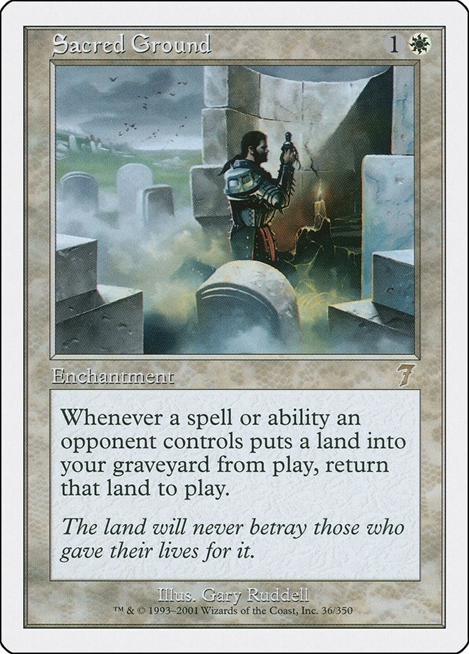 Image for Sacred Ground (36) (7ED) - Magic: The Gathering