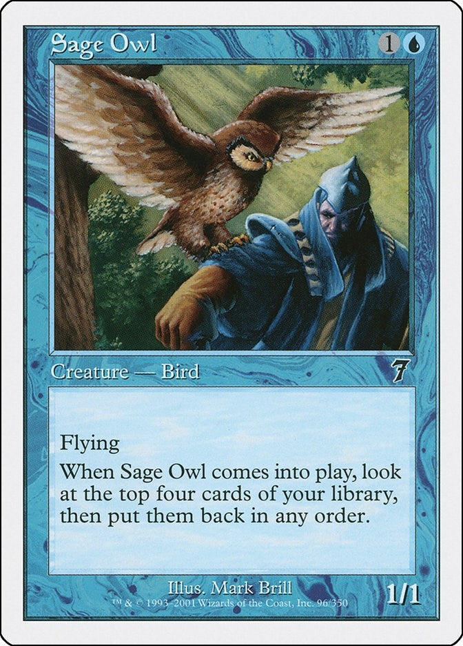 Image for Sage Owl (96) (7ED) - Magic: The Gathering
